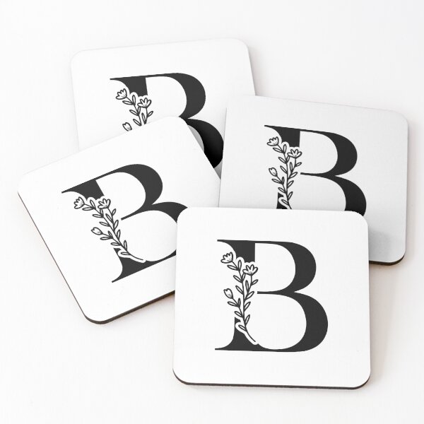 Item preview, Minimalist Floral Initial Illustration | Letter B Initial Monogram designed and sold by Crafted Lovies.