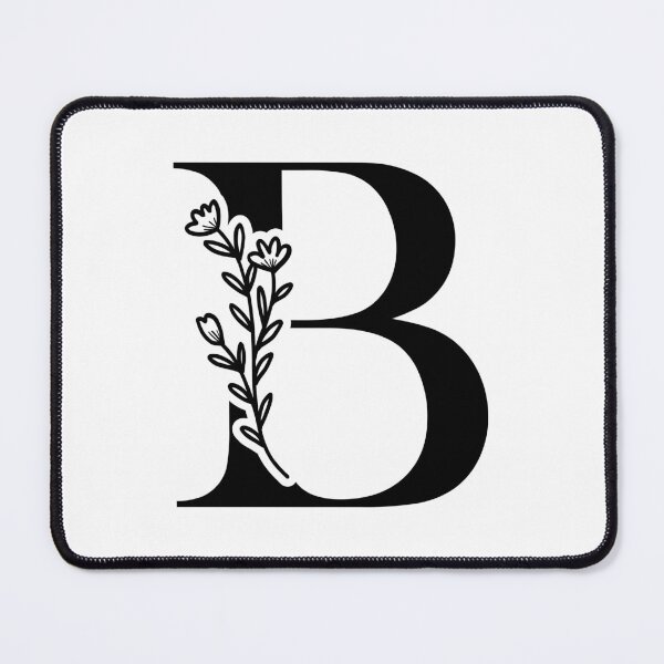 Item preview, Minimalist Floral Initial Illustration | Letter B Initial Monogram designed and sold by Crafted Lovies.