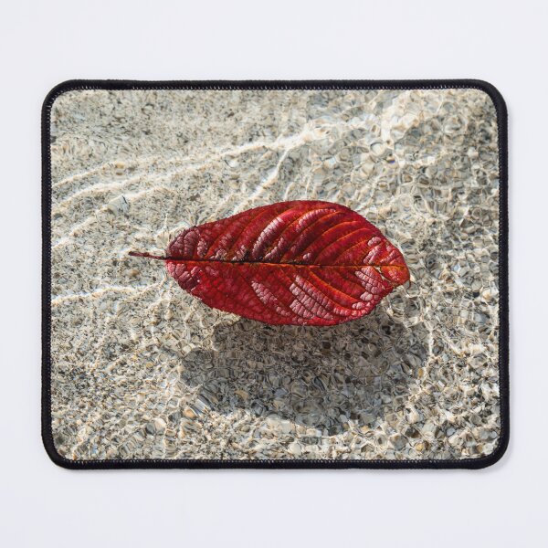Item preview, Autumn Bijou - Brilliant Red Cherry Leaf and Sun Sparkles designed and sold by Georgia Mizuleva.