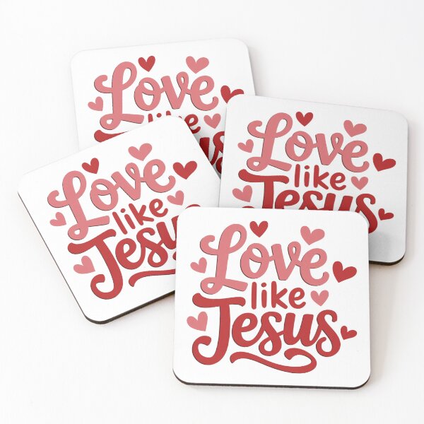 Artikelvorschau, Liebe wie Jesus Christliches inspirierendes Typografie-Design entworfen und verkauft von Maddy V Store.