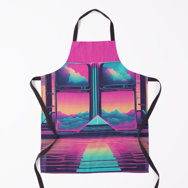 Item preview, Two Screens with Neon Landscapes and Reflection designed and sold by Eman Abou Ghazy.