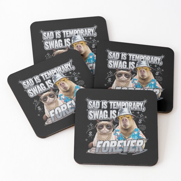 Item preview, Sad Is Temporary Swag Is Forever  designed and sold by Mateusz Majcherek.