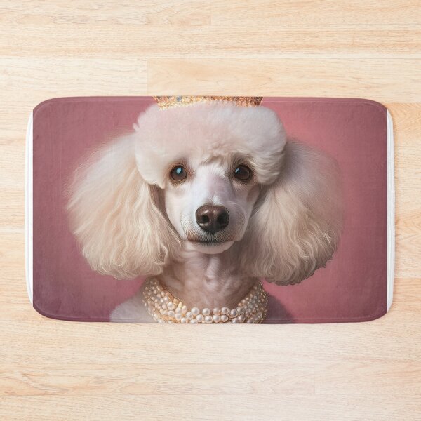 Item preview, Elegant Poodle with Crown and Pearls – Royal Dog Portrait designed and sold by Terradesignsbyk.