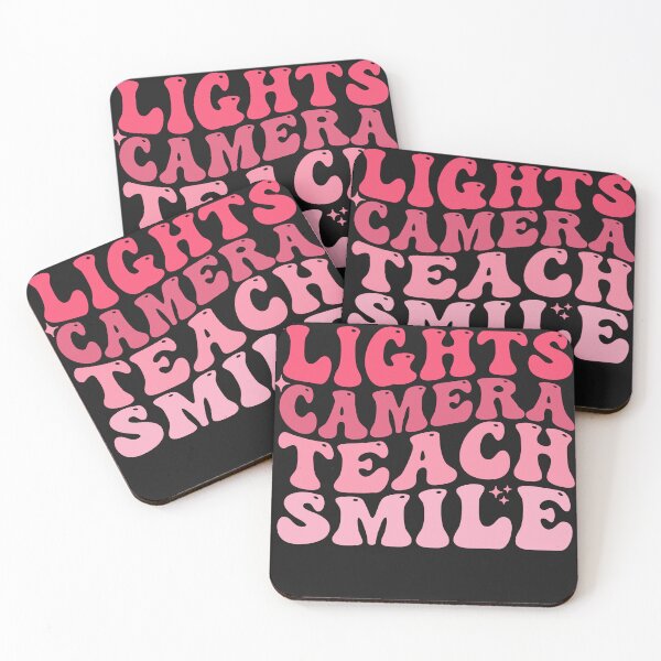 Item preview, Lights Camera Teach Smile Funny Teaching Teacher art designed and sold by REDDLINE.