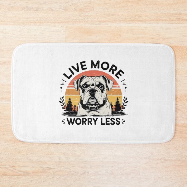 Item preview, Live More Worry Less Vintage French Bulldog  designed and sold by bukajart.