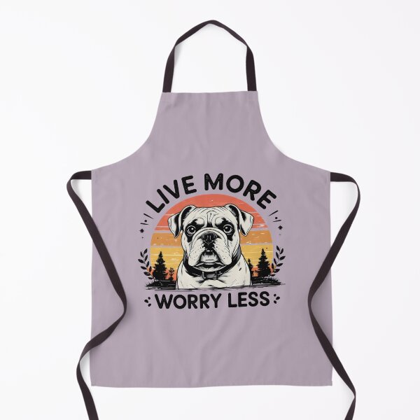 Item preview, Live More Worry Less Vintage French Bulldog  designed and sold by bukajart.