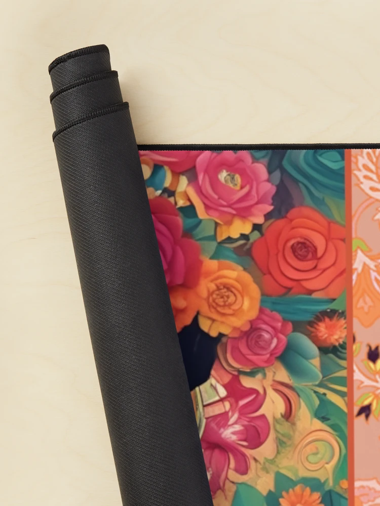 Thumbnail 2 of 5, Mouse Pad, Frida Roses designed and sold by Raine2Shine.