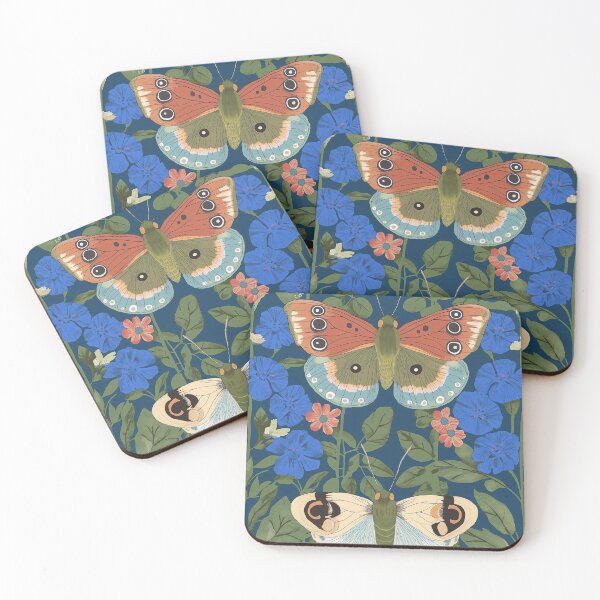 Item preview, Butterfly Design 01. Double butterfies, green, blue,teracotta designed and sold by Shoot-The-Moon.