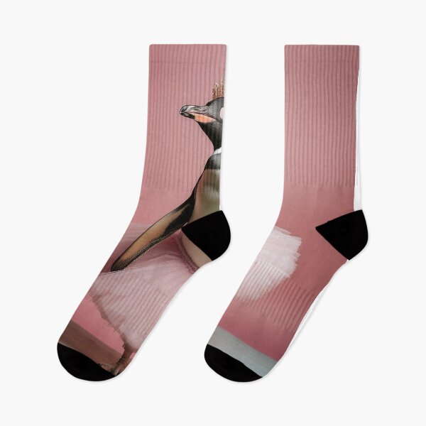 Item preview, Regal Penguin in Pink Tutu - Fun and Elegant Wall Art designed and sold by Terradesignsbyk.