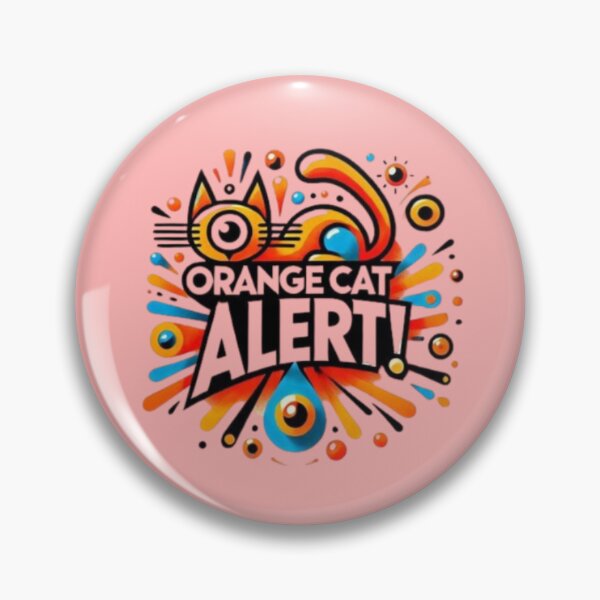 Item preview, Orange Cat Alert! designed and sold by Shs-Kenya.
