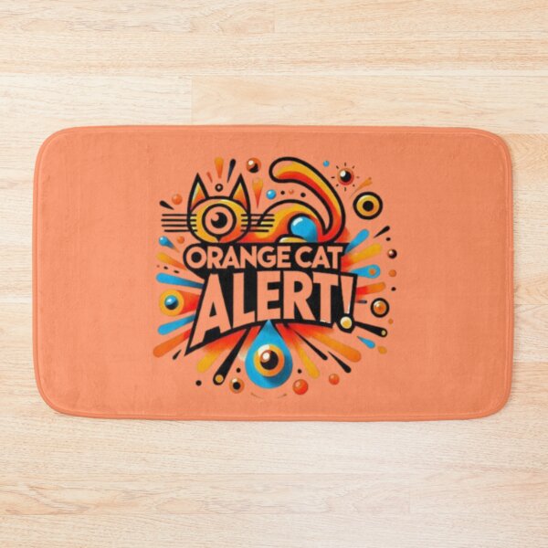 Item preview, Orange Cat Alert! designed and sold by Shs-Kenya.
