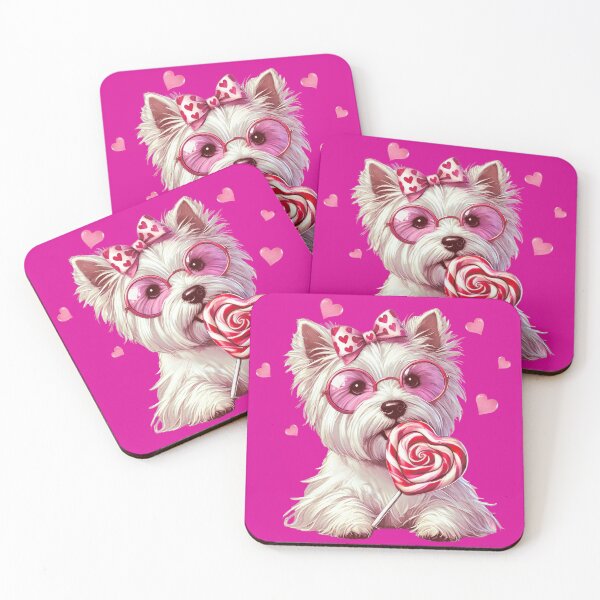 Item preview, Valentine's Day | Cute White Terrier  designed and sold by Cris888.