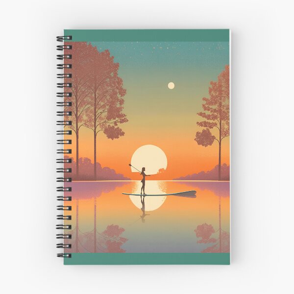 Item preview, Sunset Lake Paddle Board Girl designed and sold by RTeeSTS.