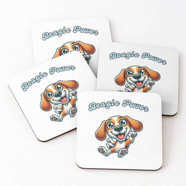 Item preview, Beagle Power Funny Cartoon designed and sold by LovingPresence.