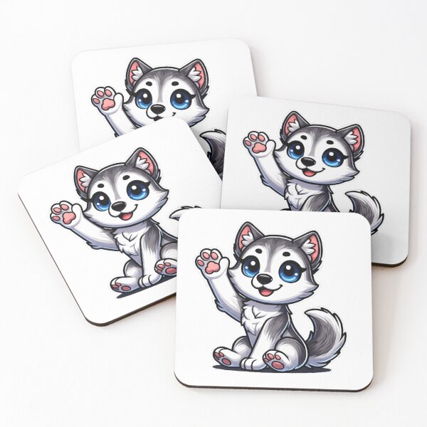 Item preview, Extremely Cute Cartoon Style Husky designed and sold by LovingPresence.