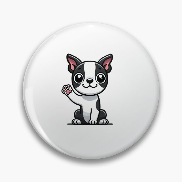 Item preview, Cute Boston Terrier Puppy Cartoon Style designed and sold by LovingPresence.