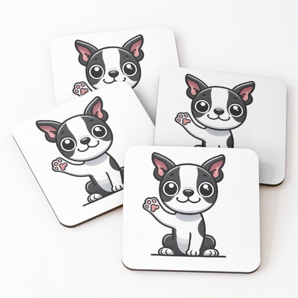Item preview, Cute Boston Terrier Puppy Cartoon Style designed and sold by LovingPresence.