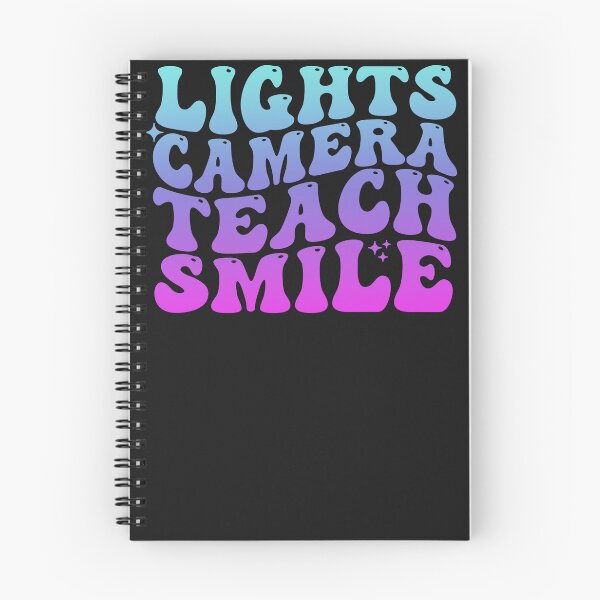 Item preview, Lights Camera Teach Smile Funny Teaching Teacher art designed and sold by REDDLINE.
