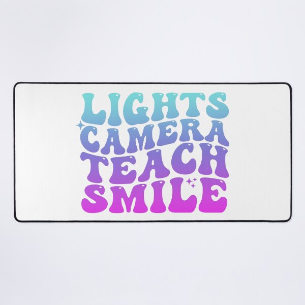 Item preview, Lights Camera Teach Smile Funny Teaching Teacher art designed and sold by REDDLINE.