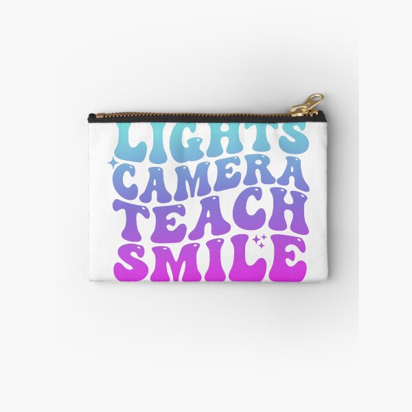 Item preview, Lights Camera Teach Smile Funny Teaching Teacher art designed and sold by REDDLINE.