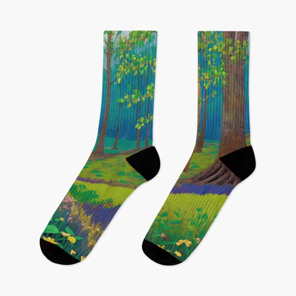 Item preview, A Woodland Scene In Painted Acrylic and Soft Pastels designed and sold by carlarmes.