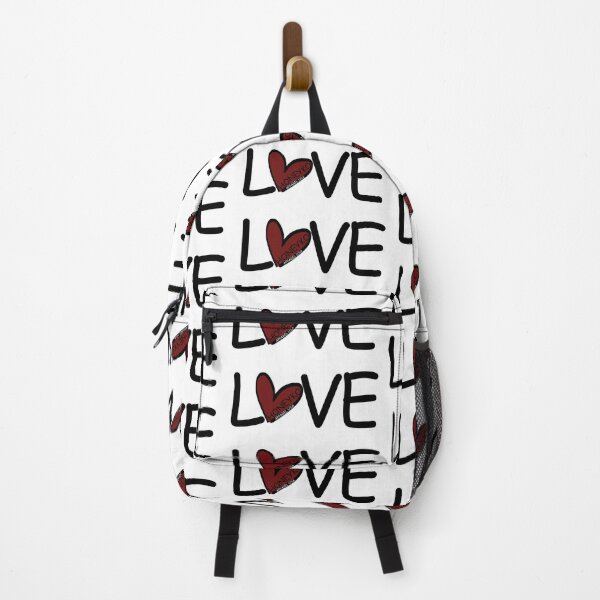 Item preview, White BackPack Love HoneyKo Apparel Collection designed and sold by honeykoapparelusa.