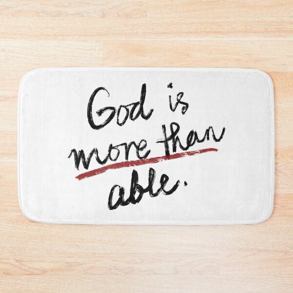 Item preview, God is More than Able designed and sold by Sabrina Coloma.