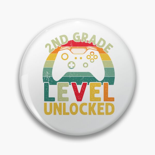 Item preview, 2nd Grade Level Unlocked Funny second grade school art gamer design designed and sold by REDDLINE.