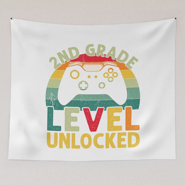 Item preview, 2nd Grade Level Unlocked Funny second grade school art gamer design designed and sold by REDDLINE.