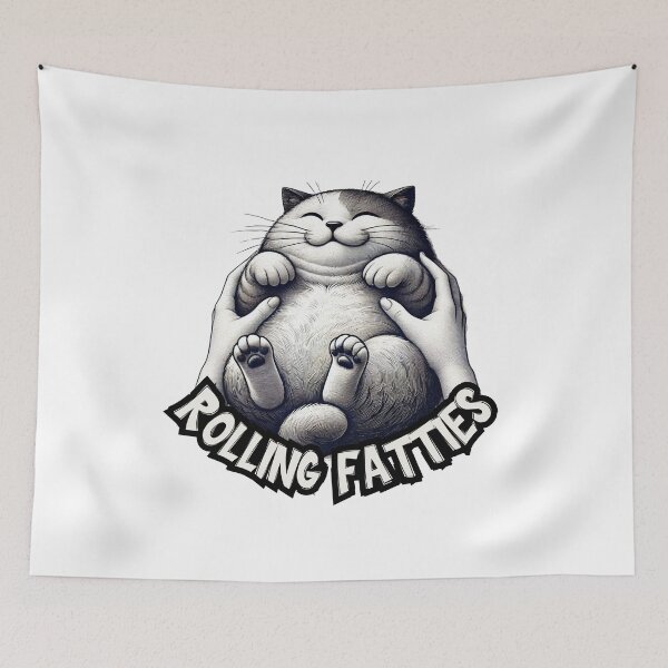 Item preview,  Rolling Fatties Cat designed and sold by zingbing.