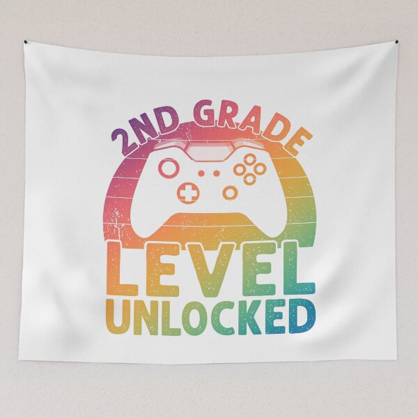 Item preview, 2nd Grade Level Unlocked Funny second grade school art gamer design designed and sold by REDDLINE.