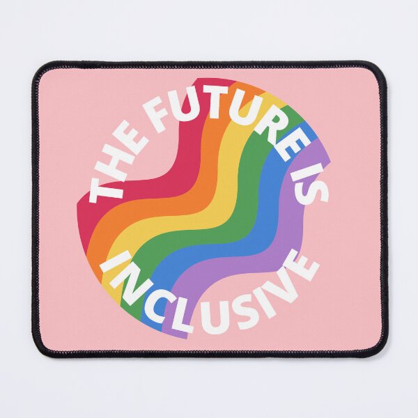 Item preview, The Future Is Inclusive Pride Rainbow Pink and White designed and sold by Wanderior.