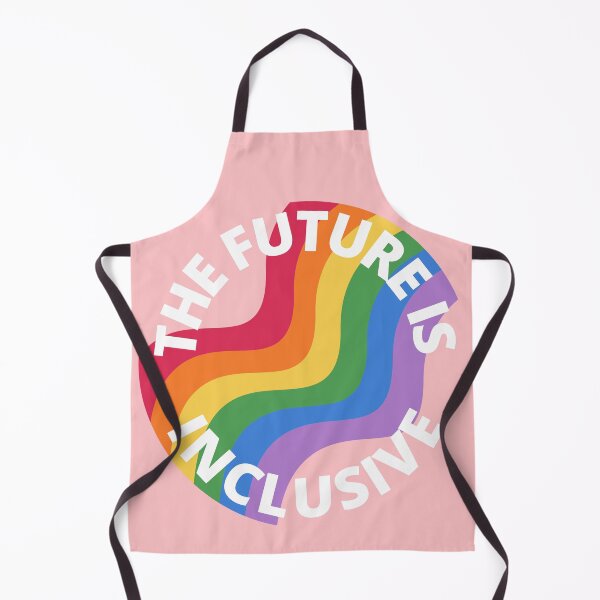 Item preview, The Future Is Inclusive Pride Rainbow Pink and White designed and sold by Wanderior.