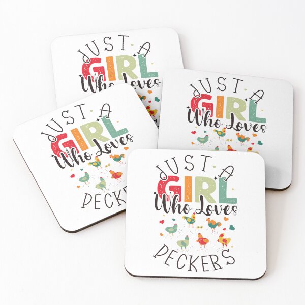Item preview, Just a girl who loves Peckers Retro Vintage Chicken Lover Funny Saying designed and sold by REDDLINE.