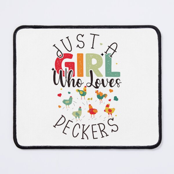 Item preview, Just a girl who loves Peckers Retro Vintage Chicken Lover Funny Saying designed and sold by REDDLINE.