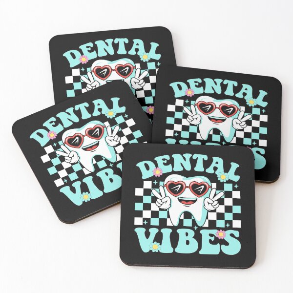 Item preview, Retro Groovy Dental Vibes Funny Dentist Hygienist designed and sold by Dream-Art-Wear.