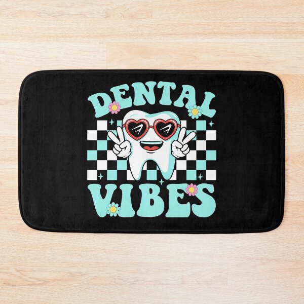Item preview, Retro Groovy Dental Vibes Funny Dentist Hygienist designed and sold by Dream-Art-Wear.