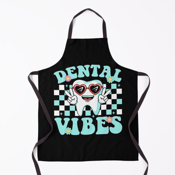 Item preview, Retro Groovy Dental Vibes Funny Dentist Hygienist designed and sold by Dream-Art-Wear.
