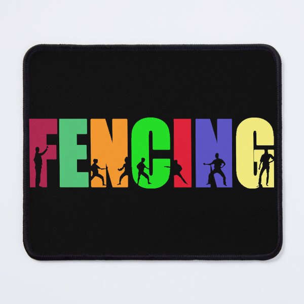 Item preview, Colorful Fencing Silhouette Design Gifts for Sports Enthusiasts designed and sold by Maniutek.