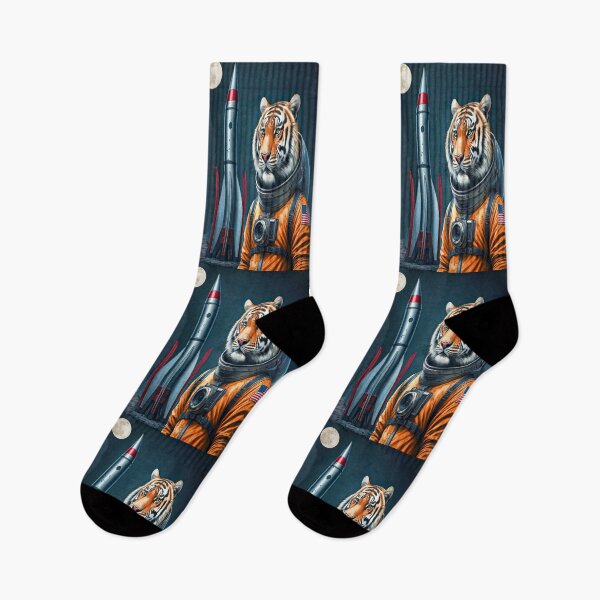 Item preview, An American Tiger Astronaut with Full Moon designed and sold by kristalcurt.