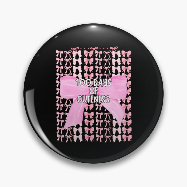 Item preview, 100 Days of School 100th Cuteness Coquette 100 Pink Bows  designed and sold by SunfullyYours.