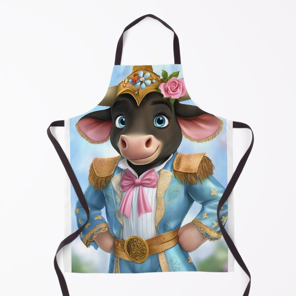 Item preview, Charming bull character in elegant, colorful attire designed and sold by Artessie.