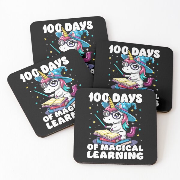 Item preview, 100 Days of Magical Learning at School Unicorn Wizard designed and sold by Designer-Girl.