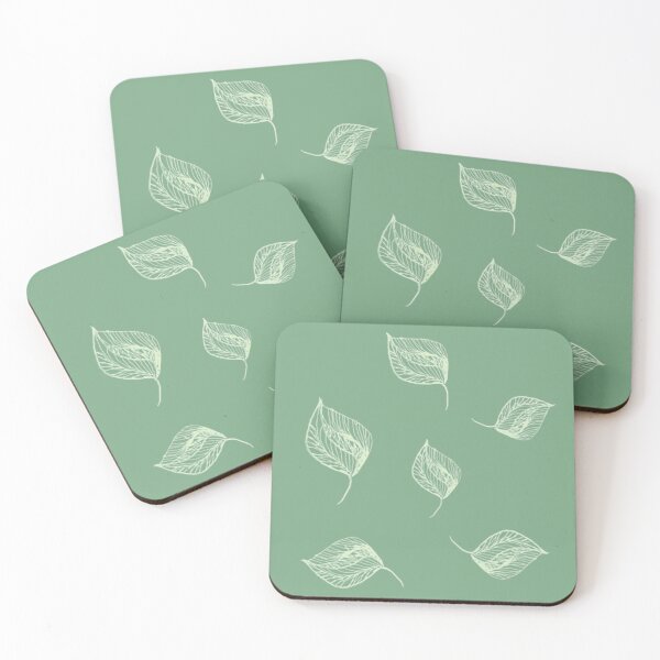 Item preview, Light Green Leaves, Green Leaves Line Art designed and sold by Art Shimmers.