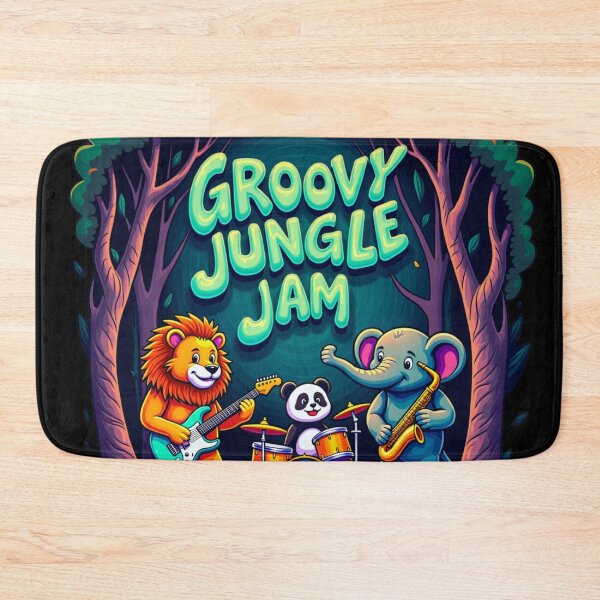 Item preview, Lion Panda  and Elephant (Groovy Jungle Jam) designed and sold by PattaZone.
