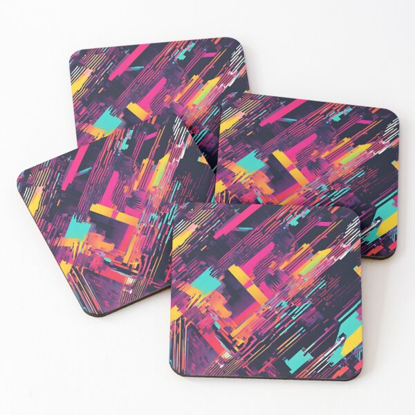 Item preview, Neon Strikes Abstract Geometric Motion designed and sold by Eman Abou Ghazy.
