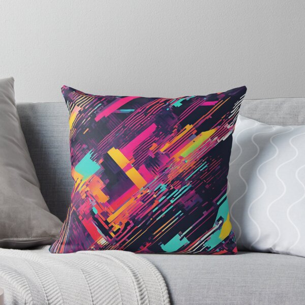 Item preview, Neon Strikes Abstract Geometric Motion designed and sold by Eman Abou Ghazy.