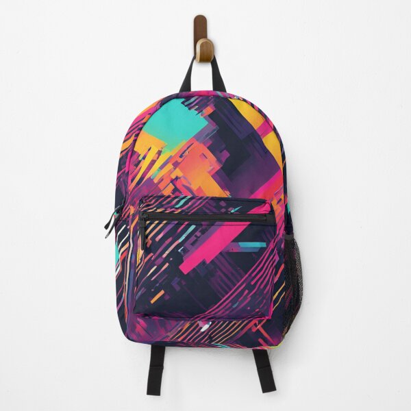 Item preview, Neon Strikes Abstract Geometric Motion designed and sold by Eman Abou Ghazy.