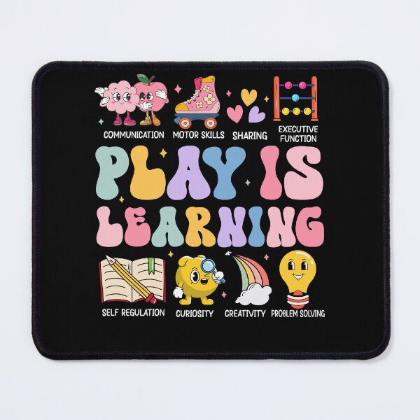 Item preview, Play Is Learning Kindergarten Teacher Appreciation Groovy designed and sold by Dream-Art-Wear.