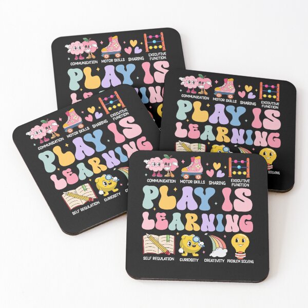 Item preview, Play Is Learning Kindergarten Teacher Appreciation Groovy designed and sold by Dream-Art-Wear.